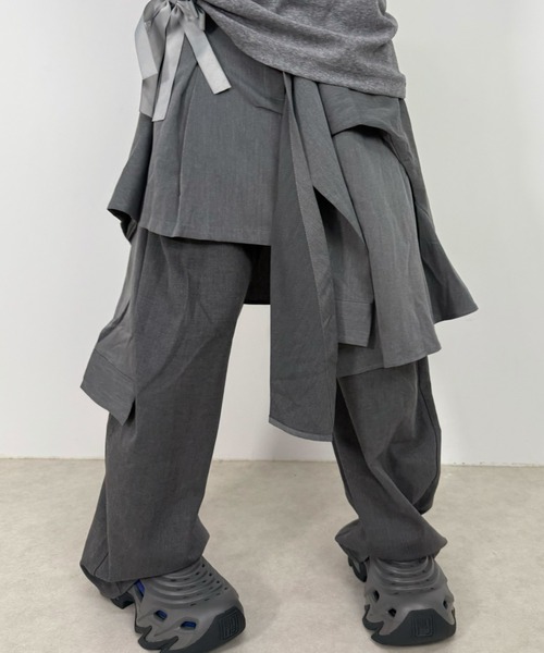 ワイドパンツ スラックス メンズ レディース : ZOZOTOWN Yahoo!店