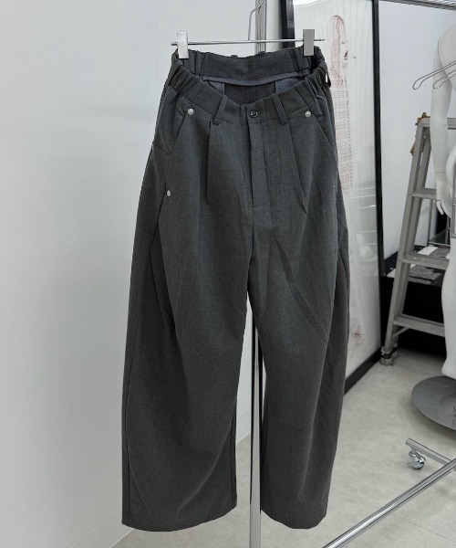 ワイドパンツ スラックス メンズ レディース : ZOZOTOWN Yahoo!店