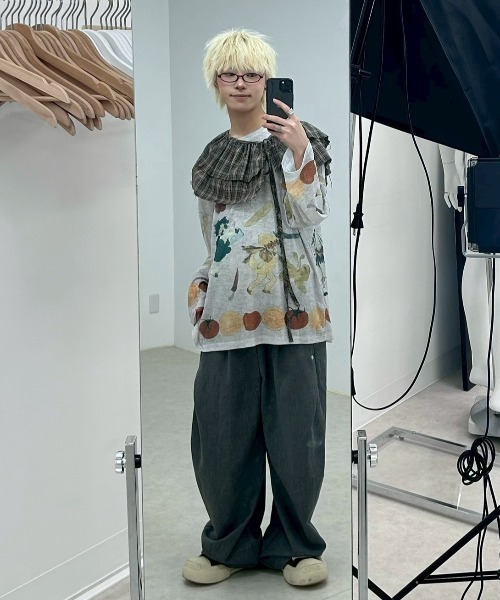 AAXstageRide値下げ交渉あり！ ワイドパンツ スラックス メンズ レディース : ZOZOTOWN Yahoo!店
