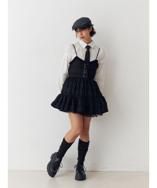 jouetie（ジュエティ） ワンピース ボリュームレースキャミワンピース