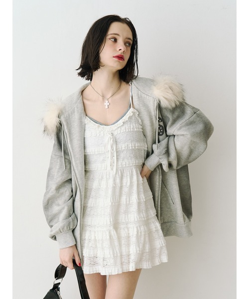 jouetie（ジュエティ） ワンピース ボリュームレースキャミワンピース