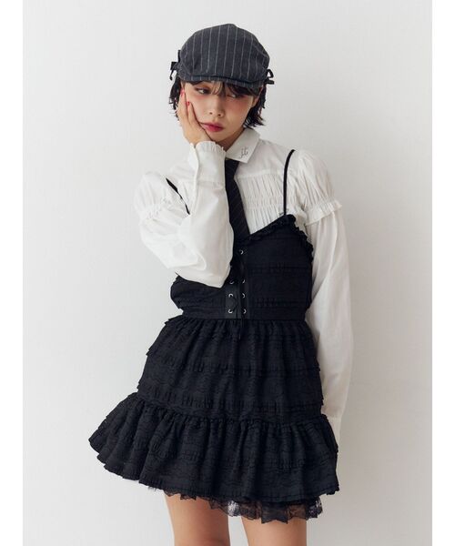 jouetie（ジュエティ） ワンピース ボリュームレースキャミワンピース