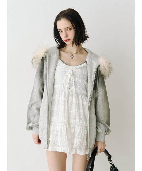 jouetie（ジュエティ） ワンピース ボリュームレースキャミワンピース