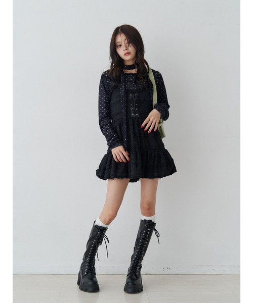 jouetie（ジュエティ） ワンピース ボリュームレースキャミワンピース