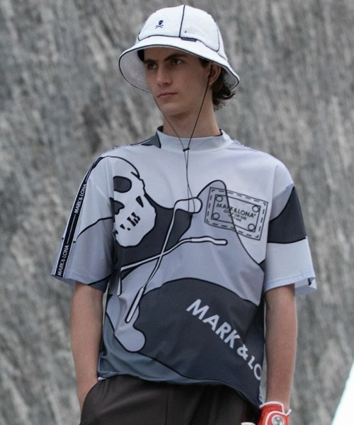 「MARK \u0026 LONA」 半袖Tシャツ 48 グレー メンズの画像