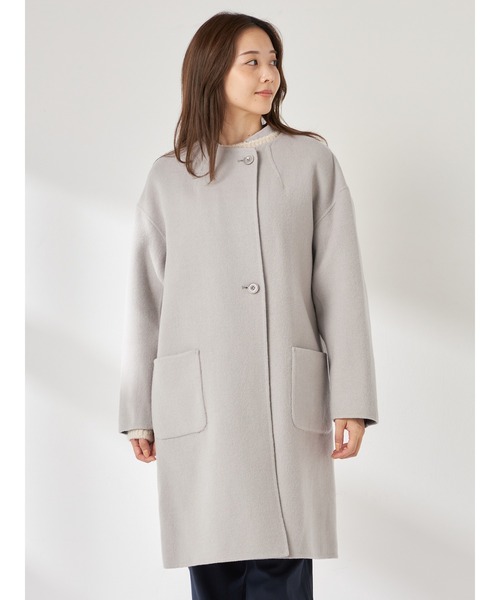 McGREGOR（マックレガー） ノーカラーコート コート Wフェイスウール