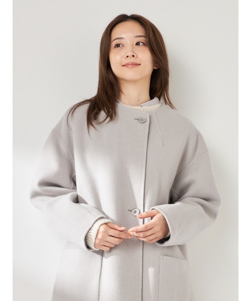 McGREGOR（マックレガー） ノーカラーコート コート Wフェイスウール