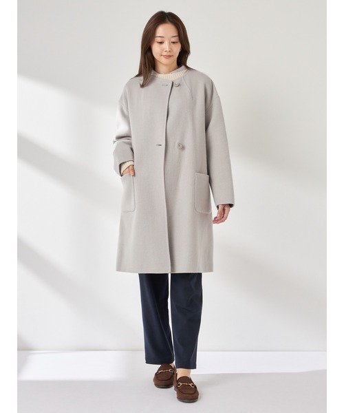 McGREGOR（マックレガー） ノーカラーコート コート Wフェイスウール