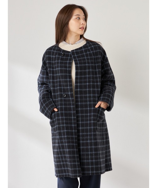 McGREGOR（マックレガー） ノーカラーコート コート Wフェイスウール