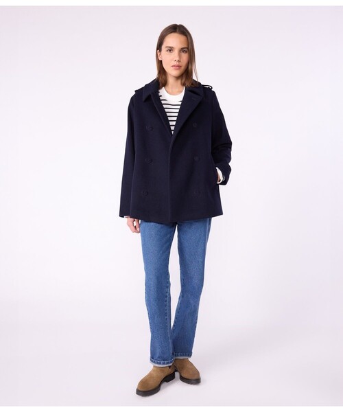 PETIT BATEAU（プチバトー） ダウンコート ダウンジャケット Pコート