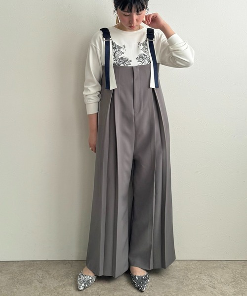 LHELBIE（レルビエ） サロペット オーバーオール センタータック