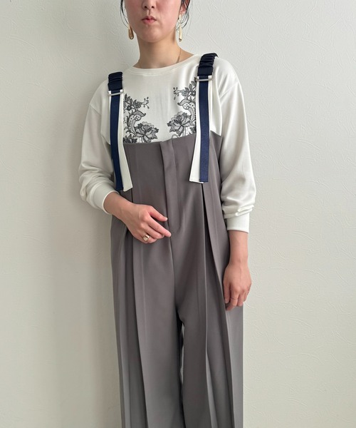 LHELBIE（レルビエ） サロペット オーバーオール センタータック