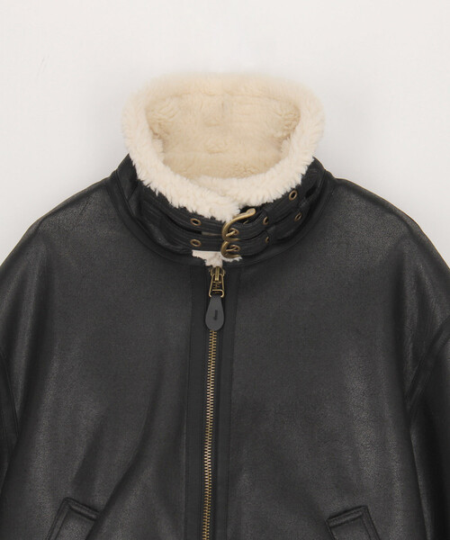 HINSON ブルゾン アウター HINSON/ヒンソン B-3 フェイクムートン