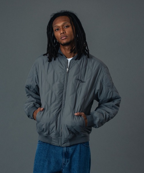 ジャケット・アウター XLARGE REVERSIBLE QUILTED BOMBER JACKET XLARGE（エクストラ ラージ） ブルゾン アウター REVERSIBLE QUILTED