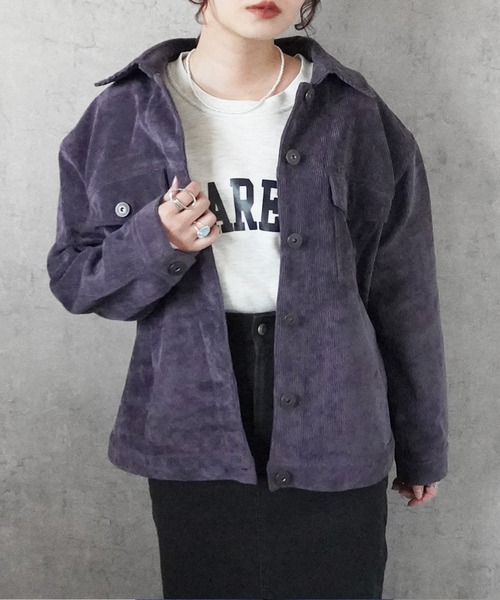 Emma（エマ） コート アウター コーデュロイジャケット レディース