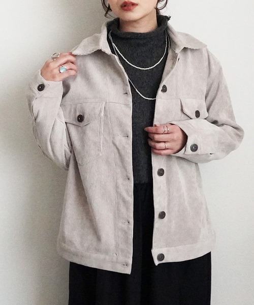 Emma（エマ） コート アウター コーデュロイジャケット レディース