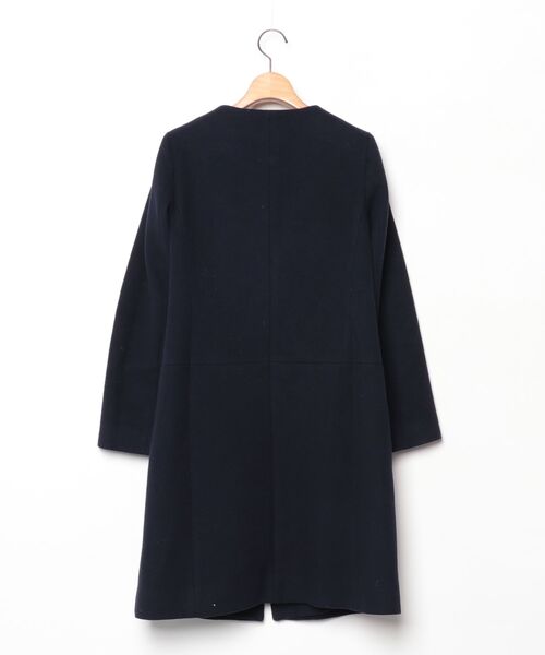 BEAUTY＆YOUTH UNITED ARROWS ノーカラーコート MEDIUM ネイビー
