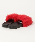 「UGG」 フラットサンダル 25cm レッド...の詳細画像1