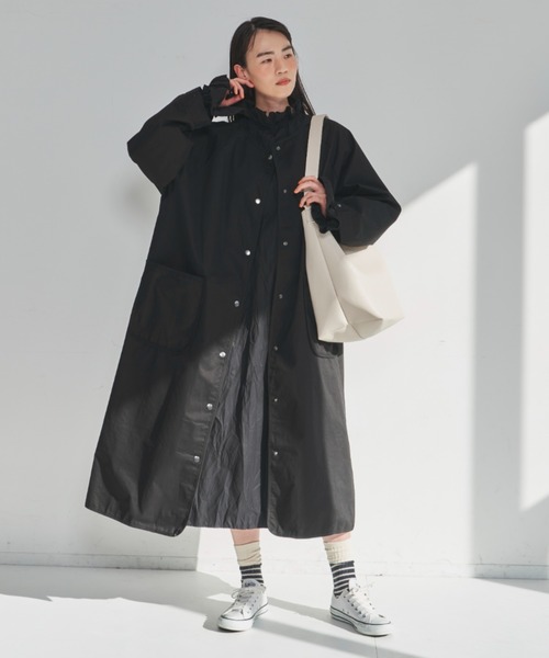 「Libra Cue」 ノーカラーコート FREE ベージュ レディース_画像2