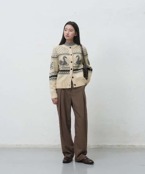 スワンカーディガン スワンカーディガン | Cardigan,長袖 | | TREFLE＋1（トレフルプラスワン）