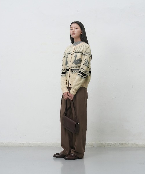 スワンカーディガン ラメスワンカーディガン | Cardigan,長袖 | | TREFLE＋1（トレフル