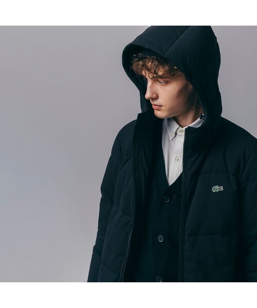 「LACOSTE」 ダウンジャケット 52 グレー メンズ_画像3