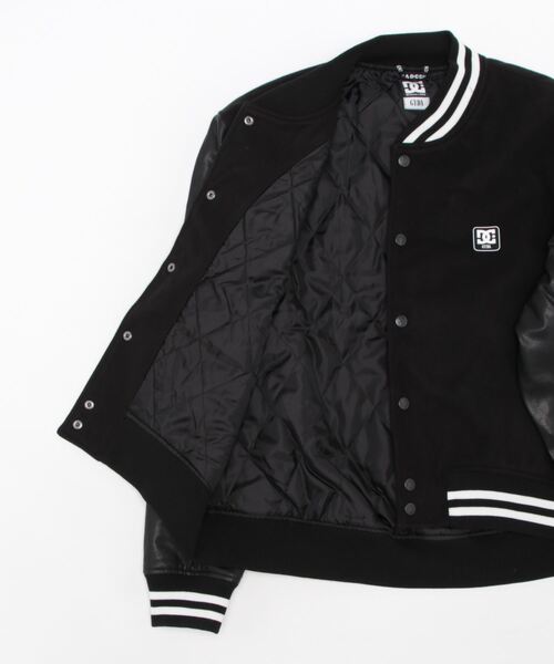 GYDA GG Padding スタジャン BLACK レザー レディース GG Padding