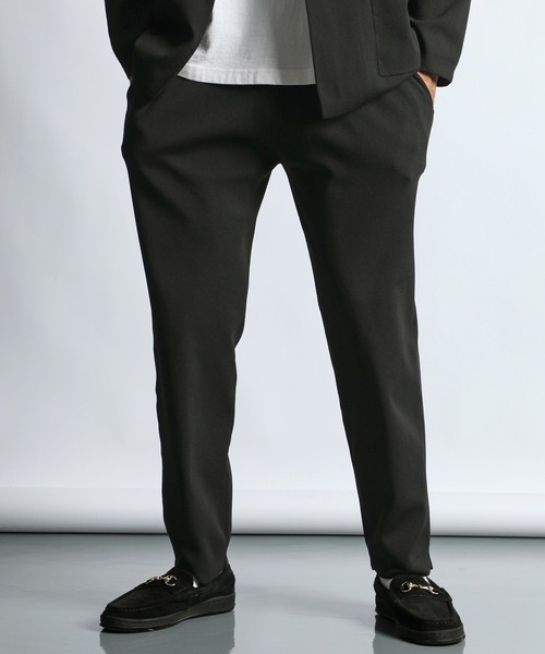 パンツ 「WEB限定アイテム」SOFT CHILL KNIT RELAX PANTS：セットアップ リラックス ニットパンツ メンズの画像