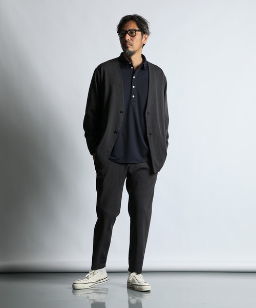 パンツ 「WEB限定アイテム」SOFT CHILL KNIT RELAX PANTS：セットアップ リラックス ニットパンツ メンズの画像