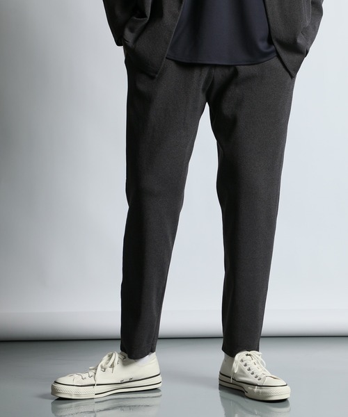 パンツ 「WEB限定アイテム」SOFT CHILL KNIT RELAX PANTS：セットアップ リラックス ニットパンツ メンズの画像