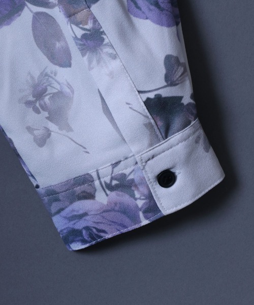 「ANPAS」 「ciao」長袖シャツ L ブルー系その他3 メンズ_画像7