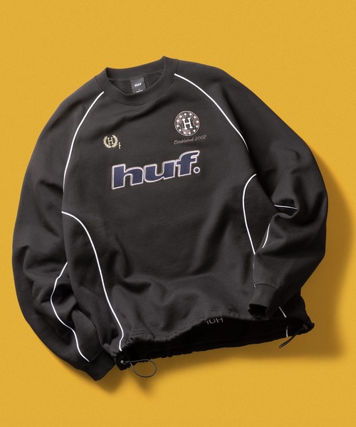 HUF（ハフ） トレーナー スウェット LUX DRAWCORD CREW メンズ