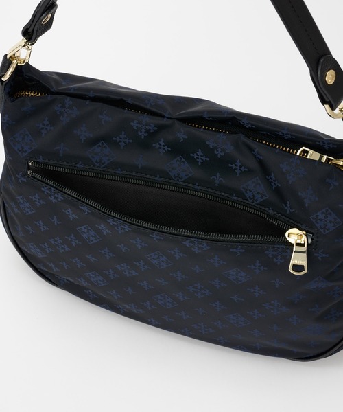【美品】ラシット　ネイビー 2way 斜め掛け ショルダーバッグ 太ショルダー 美品】ラシット ネイビー 2way 斜め掛け ショルダーバッグ 太ショルダー