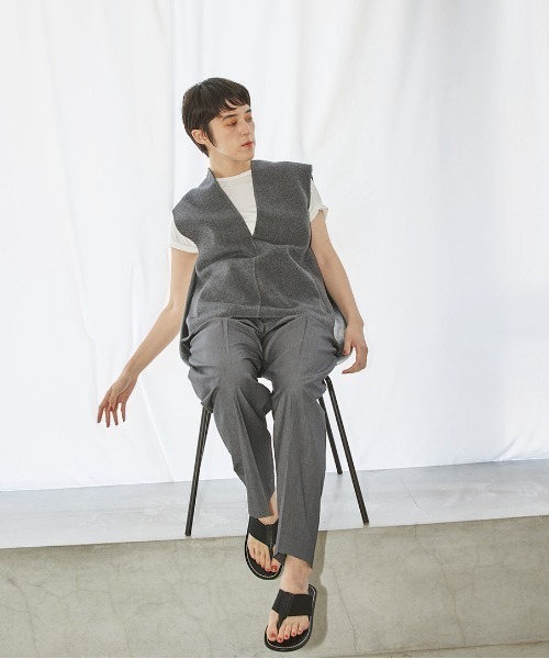 「TODAYFUL」 パンツ 36inch チャコールグレー レディース_画像2