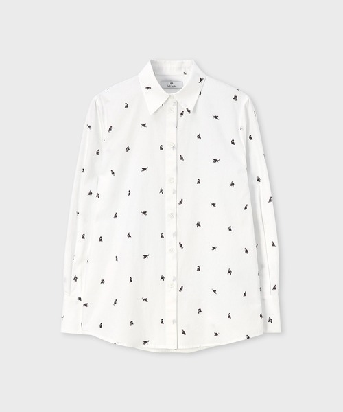 ポールスミス　Paul's People ブラウス　シャツ PS Paul Smith ブラウス シャツ ウィメンズ ”Ditsy Cat” コットン