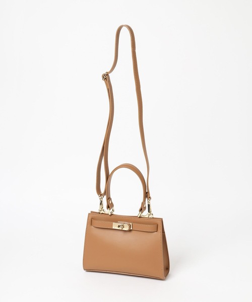 「AULENTTI」 2WAYバッグ フリー キャメル レディース_画像3