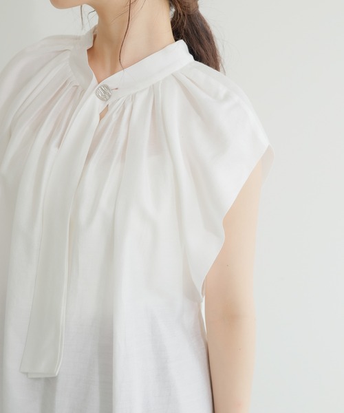 「LADYMADE」 ノースリーブブラウス FREE モカ レディース_画像3