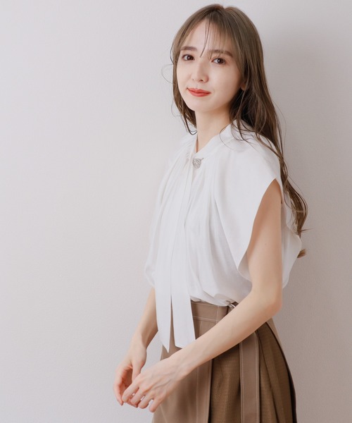 「LADYMADE」 ノースリーブブラウス FREE モカ レディース_画像6