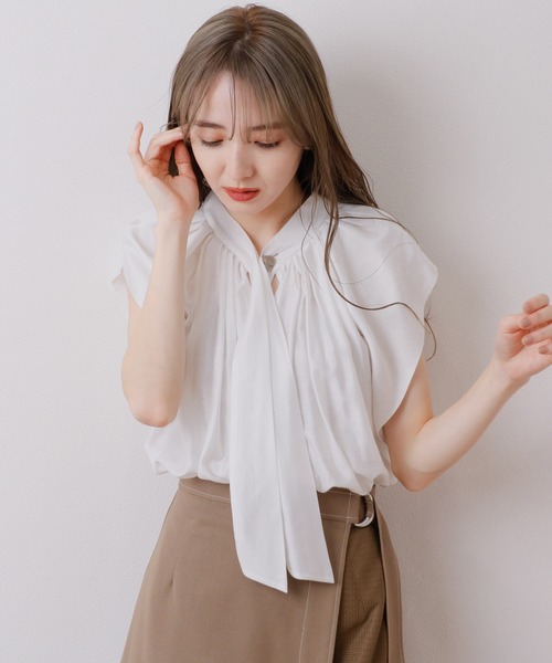 「LADYMADE」 ノースリーブブラウス FREE モカ レディース_画像8
