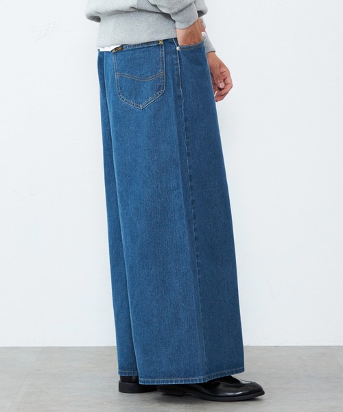 「Lee」 デニムパンツ LARGE インディゴブルー メンズ_画像9