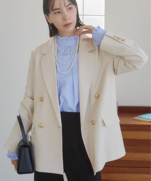 ANGIE テーラードジャケット MEDIUM アイボリー レディース : ZOZOTOWN