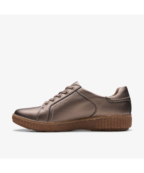 「Clarks」 ローカットスニーカー - ブラウン レディース_画像4