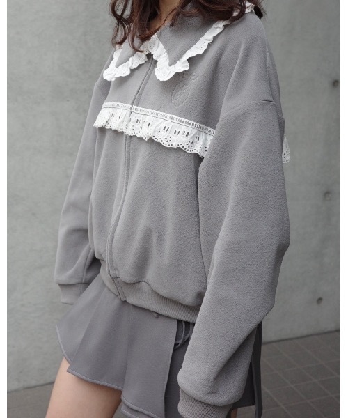 レディース ジュメロ jumelle レースフルジップジャケット