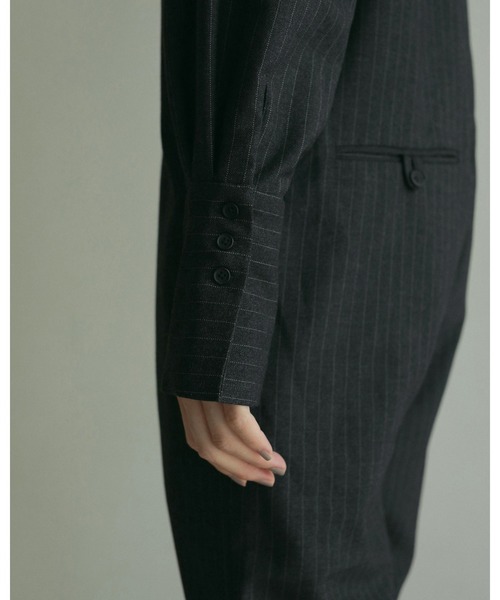 「anuke」 オールインワン 36inch チャコールグレー レディースの画像5