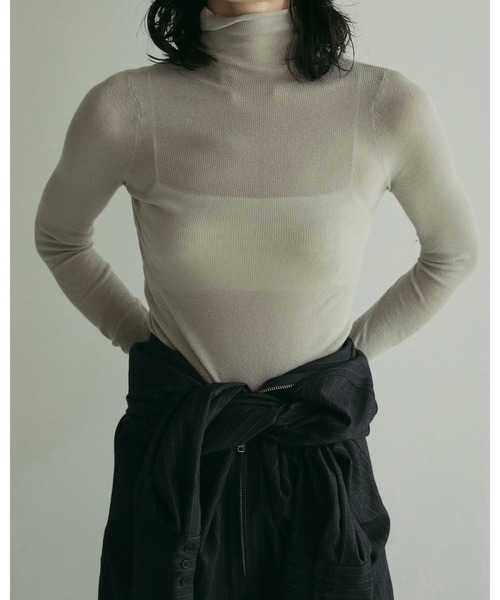 「anuke」 オールインワン 36inch チャコールグレー レディースの画像7