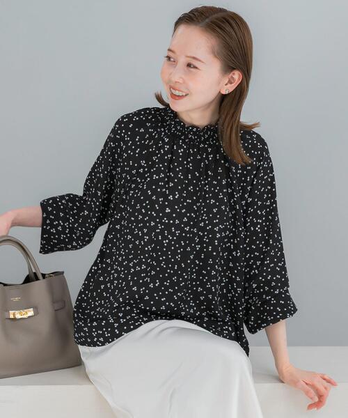 ブラウス シャツ 「WEB/一部店舗限定」ウォッシャブルランダムドット