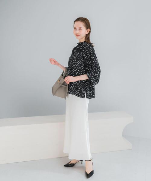 ブラウス シャツ 「WEB/一部店舗限定」ウォッシャブルランダムドット
