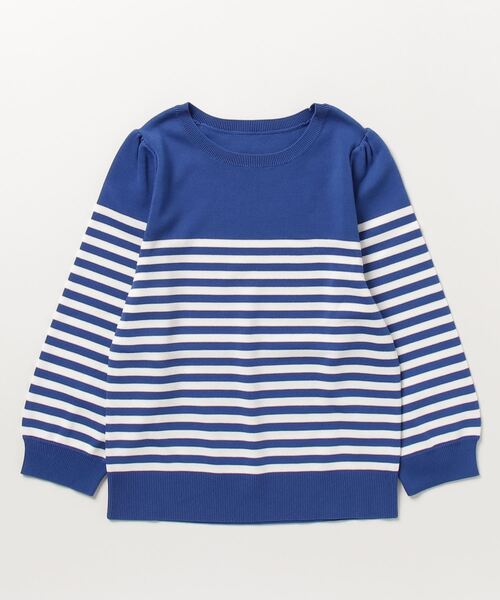 「GRACE CONTINENTAL」 「Diagram」7分袖ニット 36 ブルー レディース_画像2