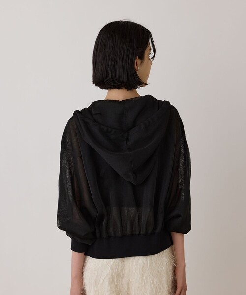 「GRACE CONTINENTAL」 ジップアップパーカー 36 ブラック レディース_画像5