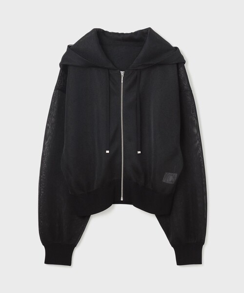 「GRACE CONTINENTAL」 ジップアップパーカー 36 ブラック レディース_画像7